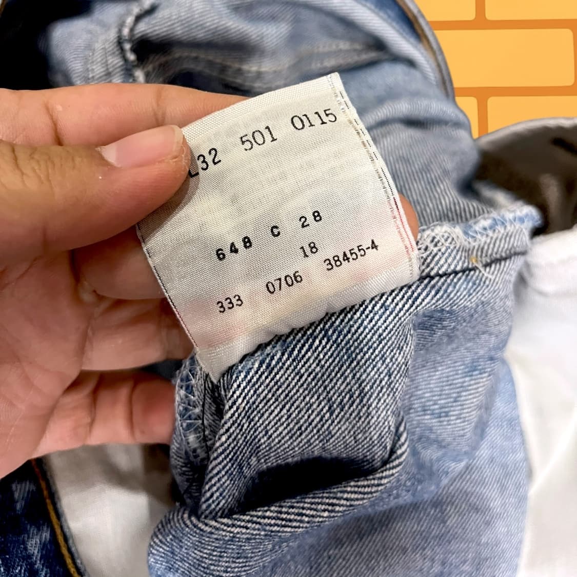 90s 리바이스 501 데님 팬츠 (33) 상품이미지10