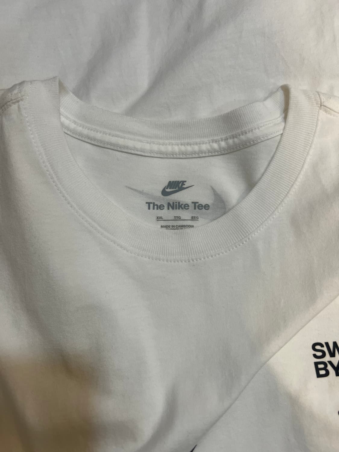 나이키 남성 화이트 스우시 반팔티셔츠 상품이미지5