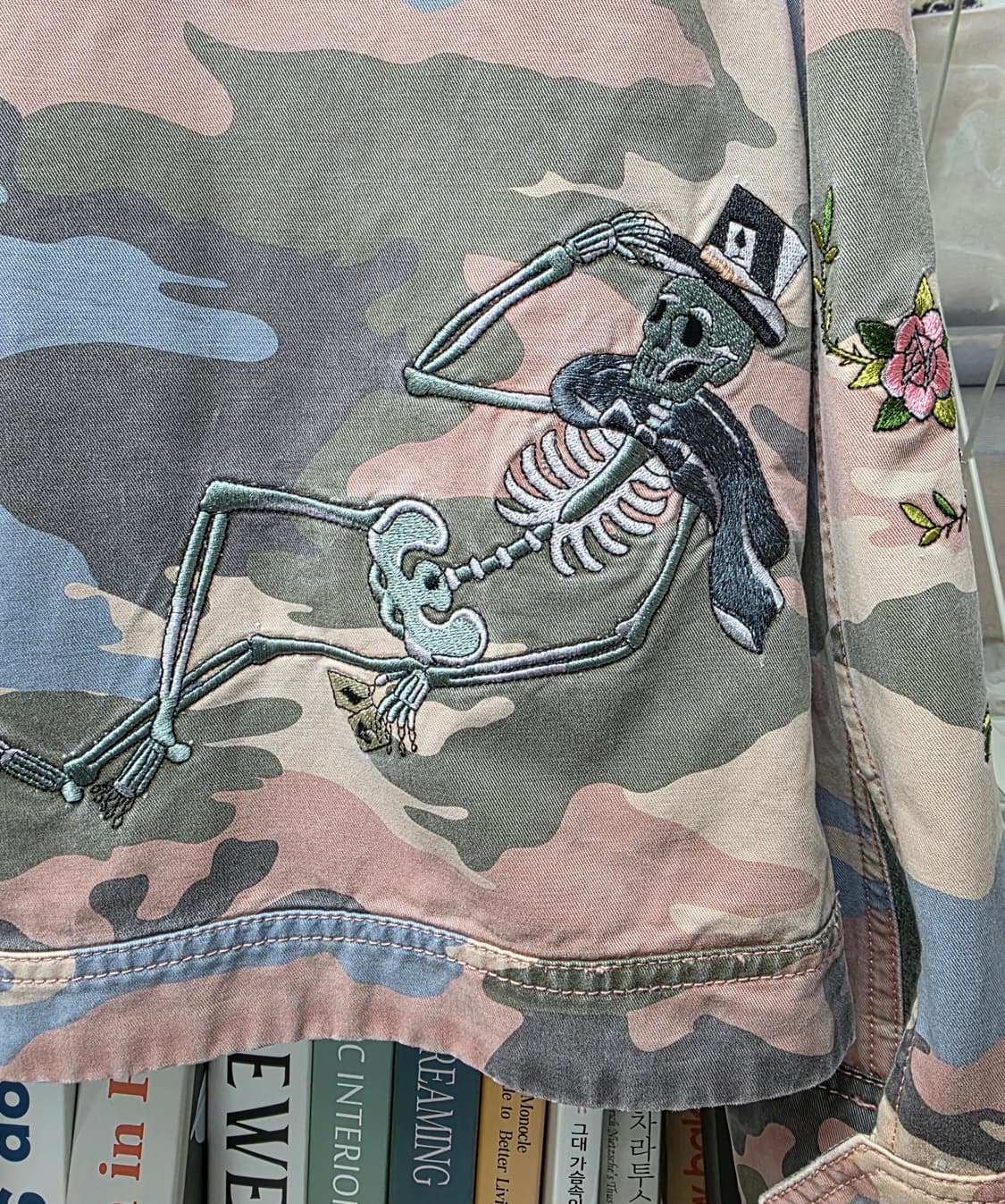 쟈딕앤볼테르 여성자켓 XS 44 자수 밀리터리 카모자켓 WM17 상품이미지6