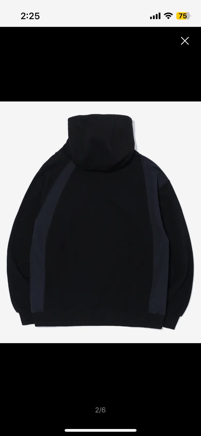 꼼파뇨 아방가르드 스냅 후드 블랙 상품이미지2