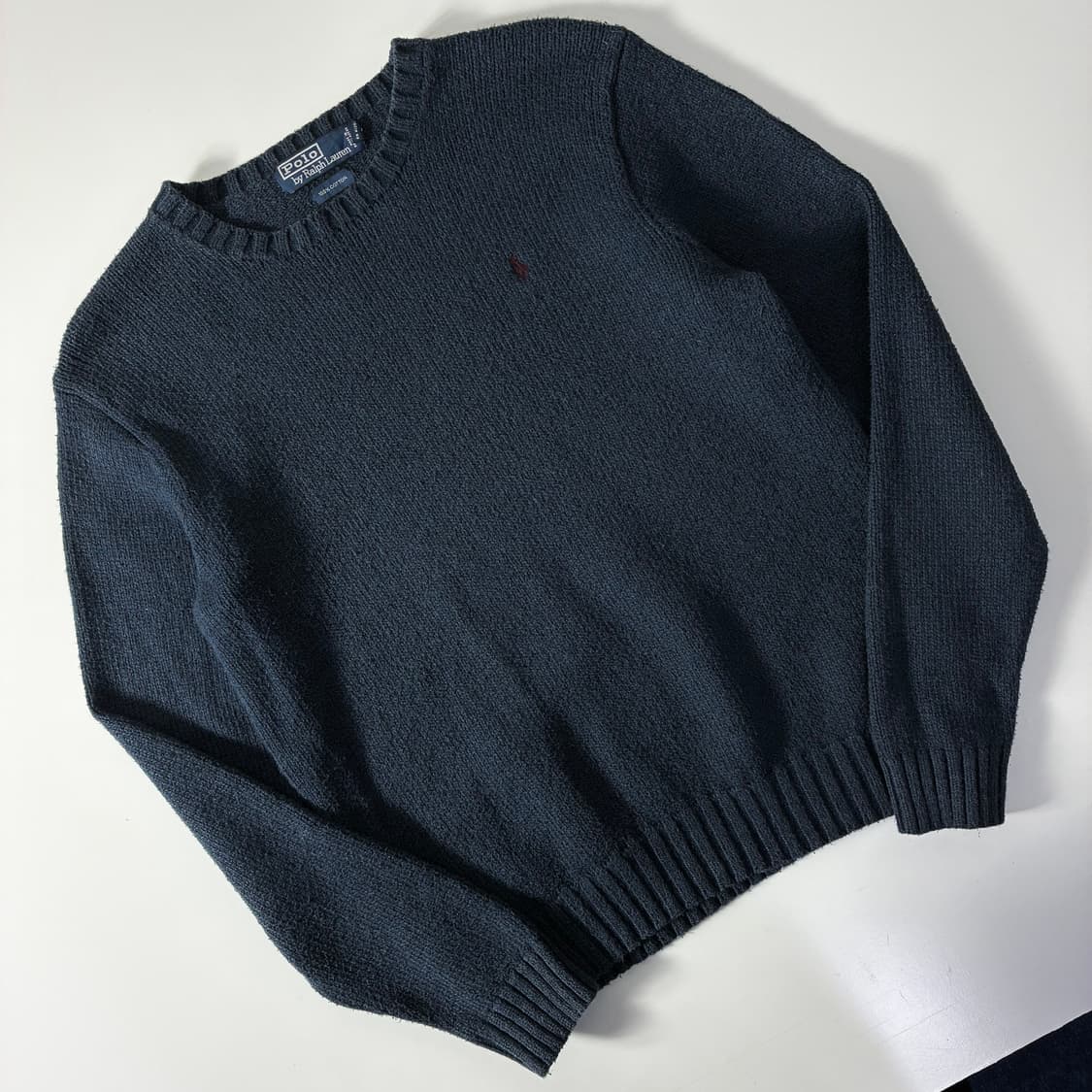Polo  폴로 랄프로렌 자수 코튼 네이비 니트   상품이미지2