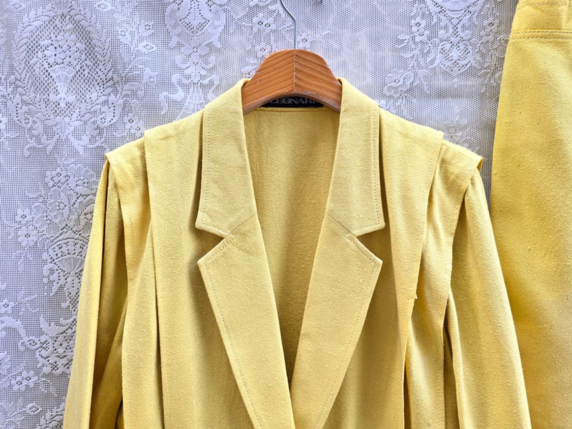 80-90s 레오나드 실크 투피스 상품이미지2