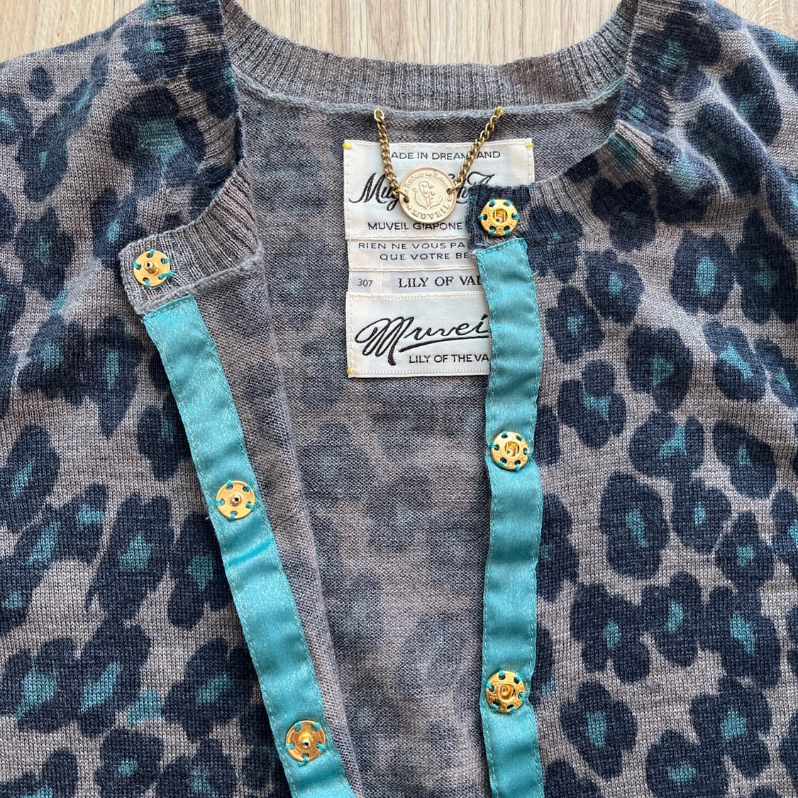 muveil 뮤베르 뮤베일 레오파드 가디건 호피 상품이미지4