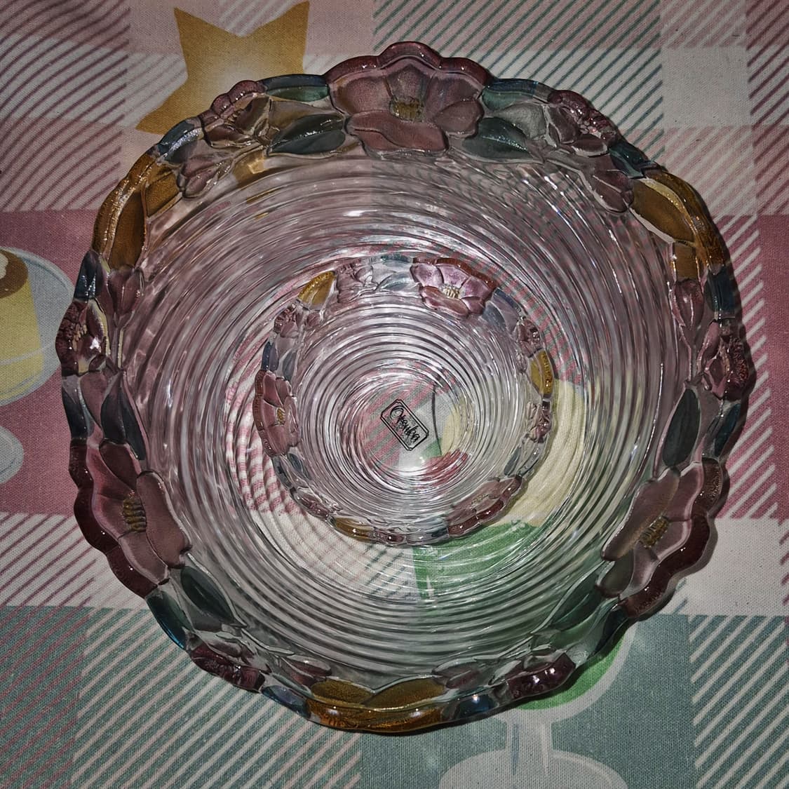 80s 오츠카 컬러 동백꽃 스윌 유리볼 1p 상품이미지9