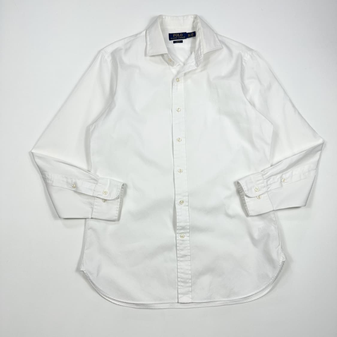 폴로 랄프로렌 포니 클래식 화이트 셔츠 (M) 상품이미지2