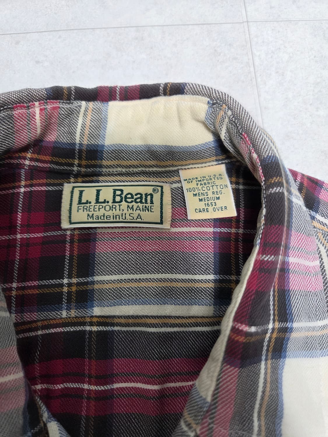 (Made in U.S.A) 엘엘빈(L.L.Bean) 플란넬 체크 셔츠 상품이미지4