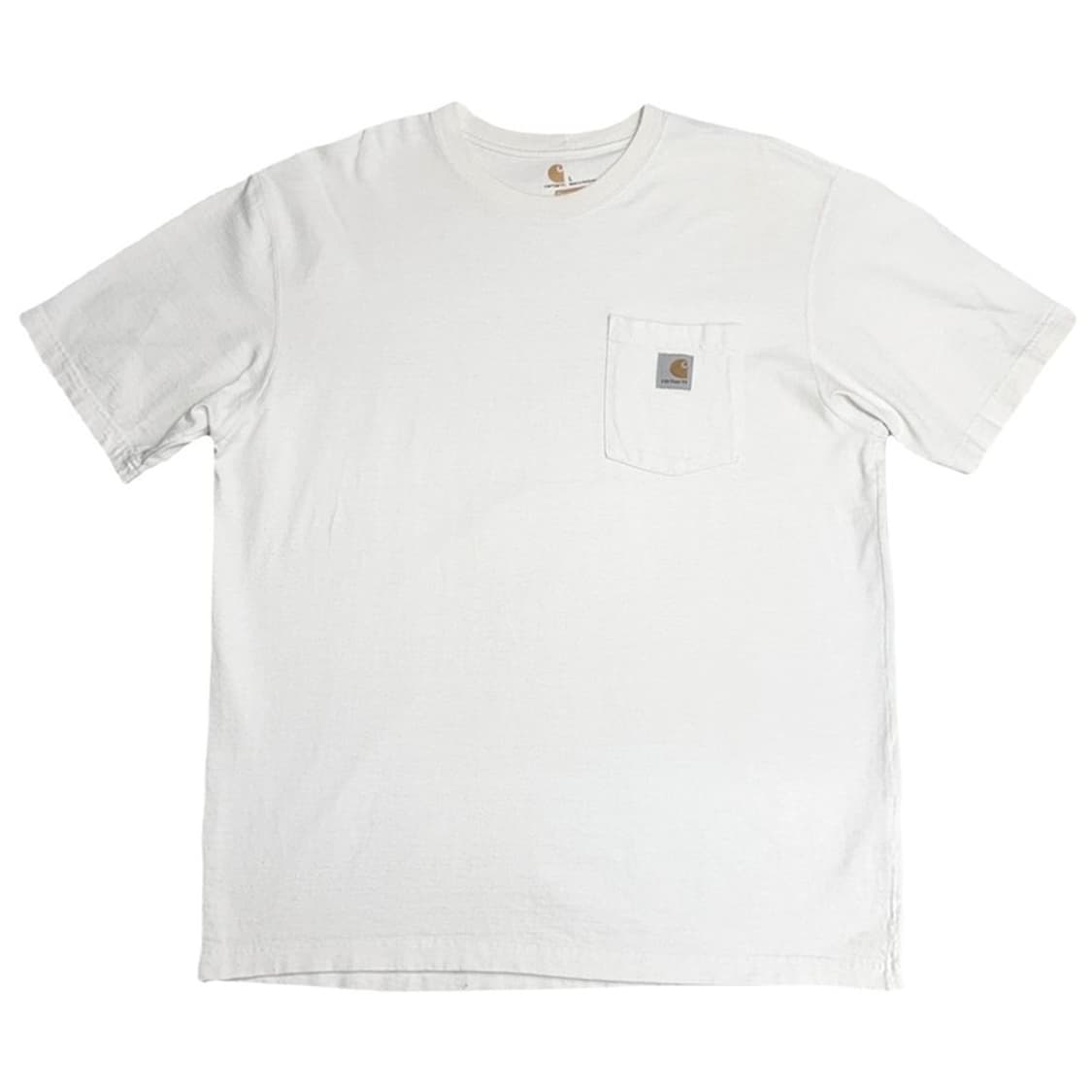 CARHARTT 오리지널 핏 포켓 반팔티 화이트 L 상품이미지1