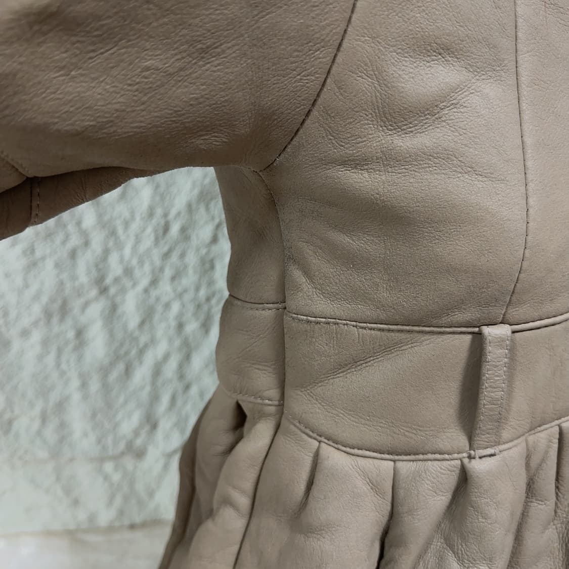 빈티지 모카브라운 양가죽  메리노양털 무스탕 상품이미지9