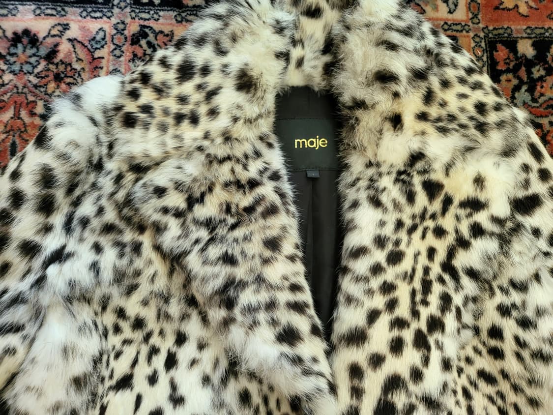 마쥬  레오파드 래빗 퍼 도깨비 유인나 님 코트. 퍼쟈켓  상품이미지6