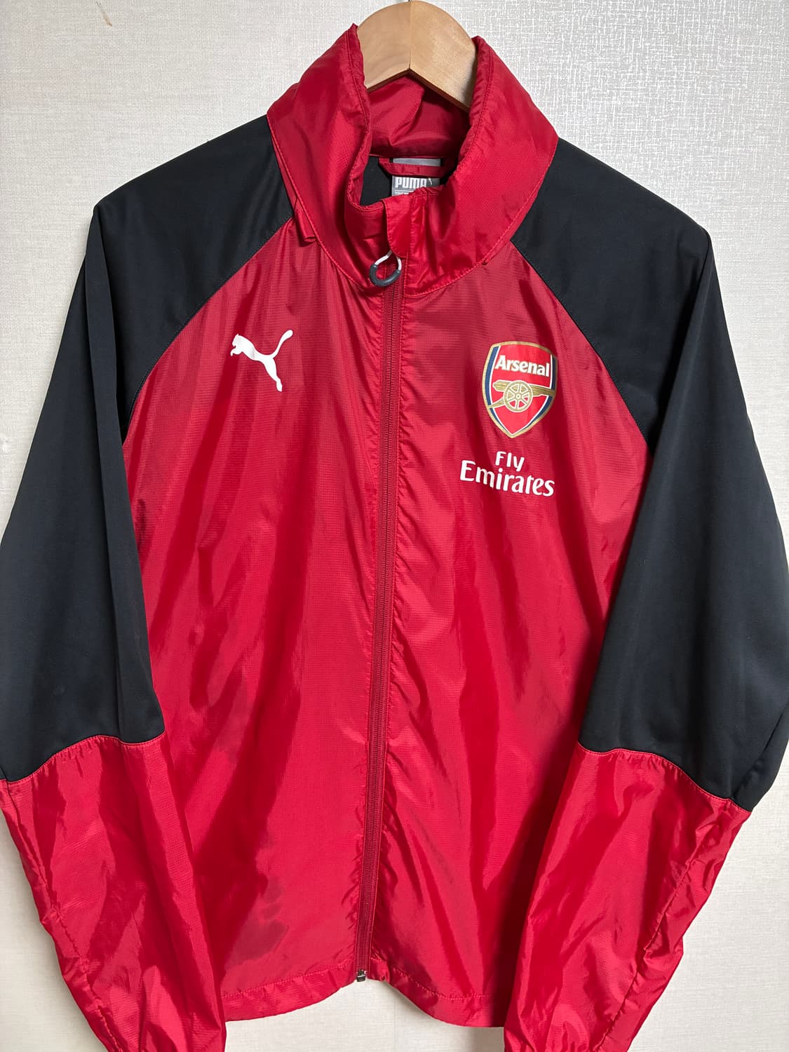 빈티지 아스날 바람막이 레드/블랙 M 상품이미지2