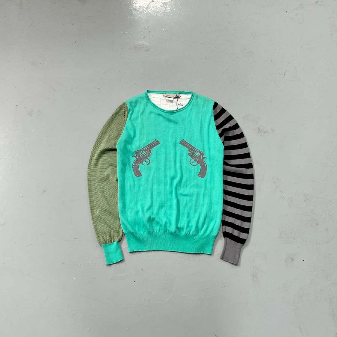 ANGELOS FRENTZOS 00s 더블리볼버 멀티컬러 니트  상품이미지2