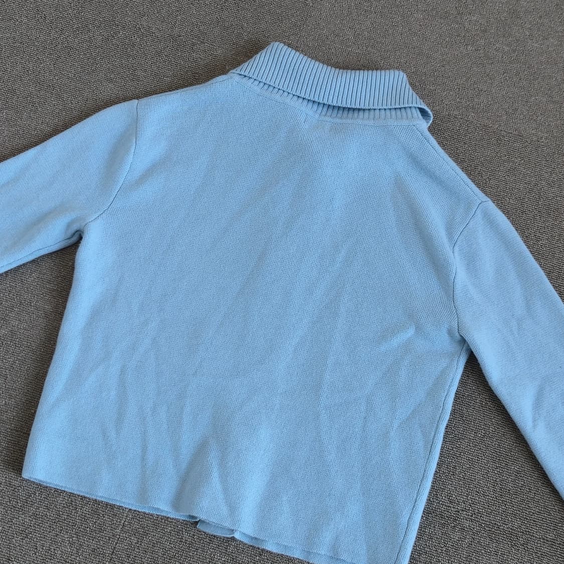 코텔로(kotelo) 스카이블루 카라 니트 가디건 상품이미지4