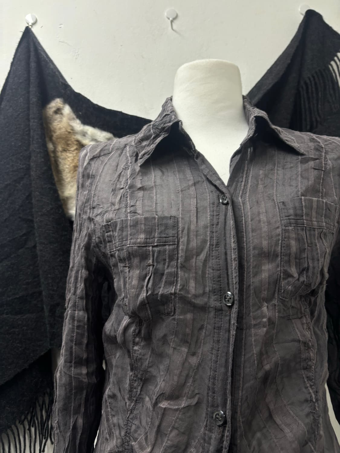 “Vintage” 00’s Geek Mood Stipe Shirts 상품이미지4