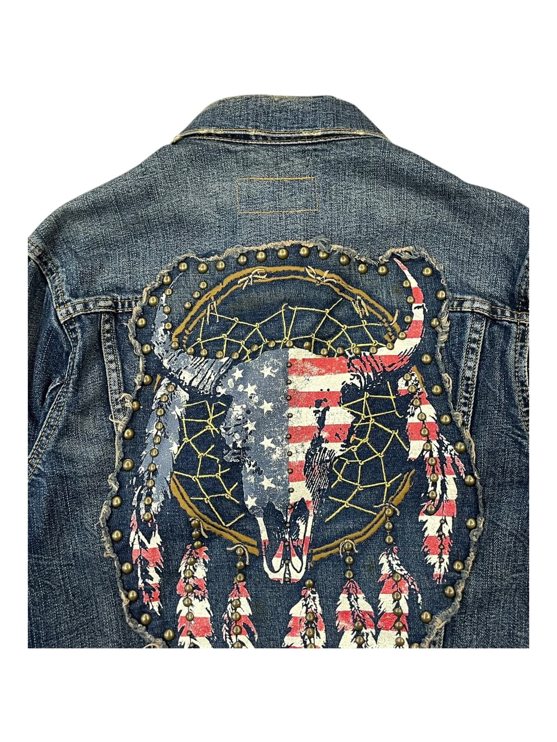 데님앤서플라이 랄프로렌 드림캐쳐 성조기 데님 자켓 XS #csz1878  상품이미지8