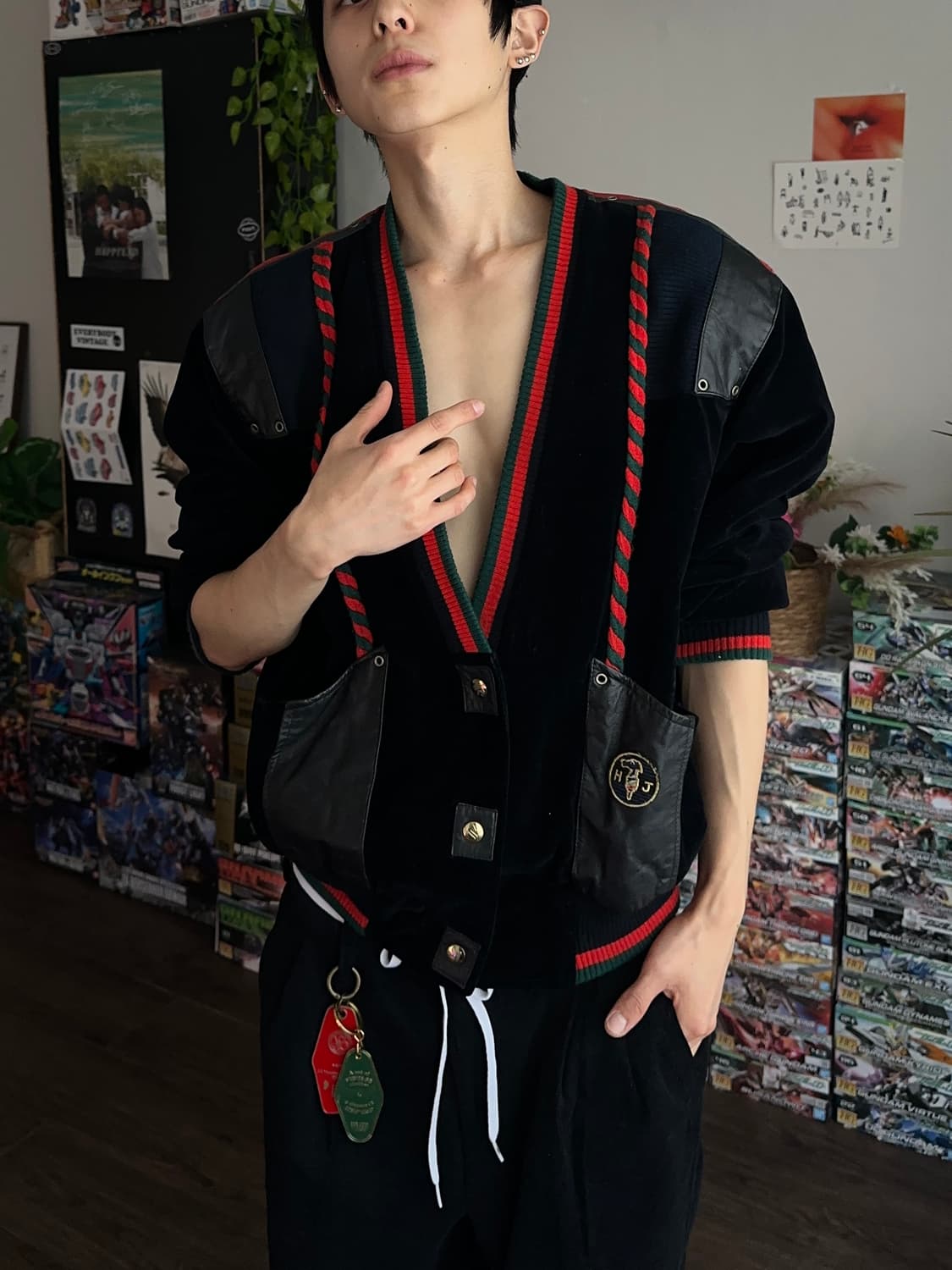 "황제" 파워 숄더 벨루아 자켓 상품이미지3