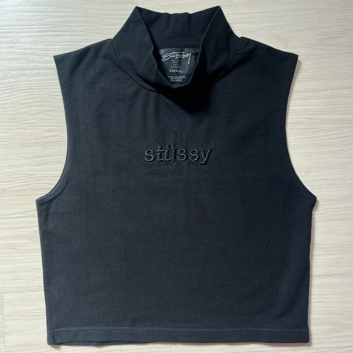 stussy woman sleeveless black S 상품이미지1