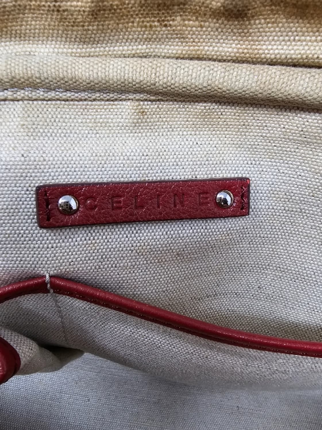 셀린느 마차 패턴 보스턴백 레드 상품이미지6