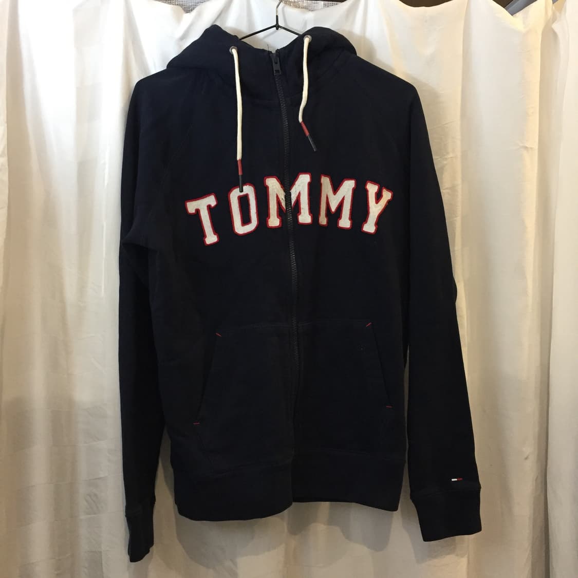 Tommy Hilfiger 타미힐피거 슬림핏 로고 기모 후드집업 상품이미지2