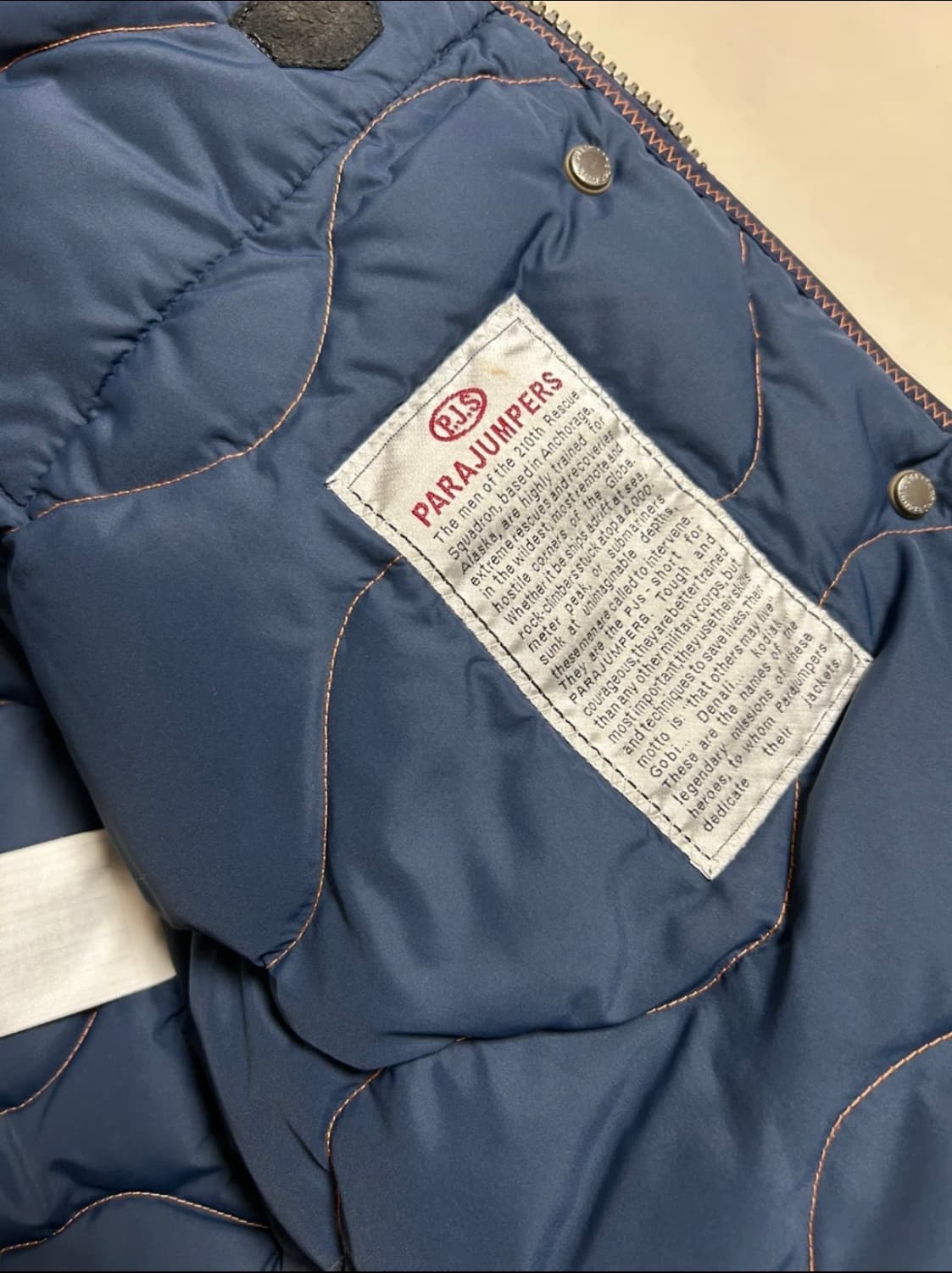 파라점퍼스 네이비 패딩 상품이미지2