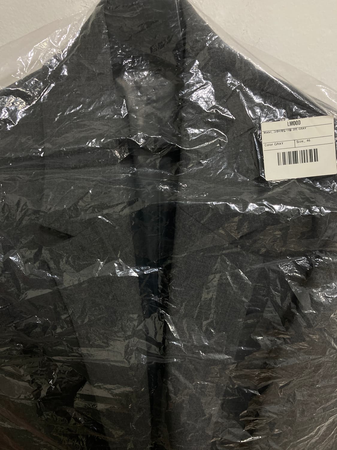 엘무드)그레이 웨일 더블 코트 색상 미드 그레이46 상품이미지3