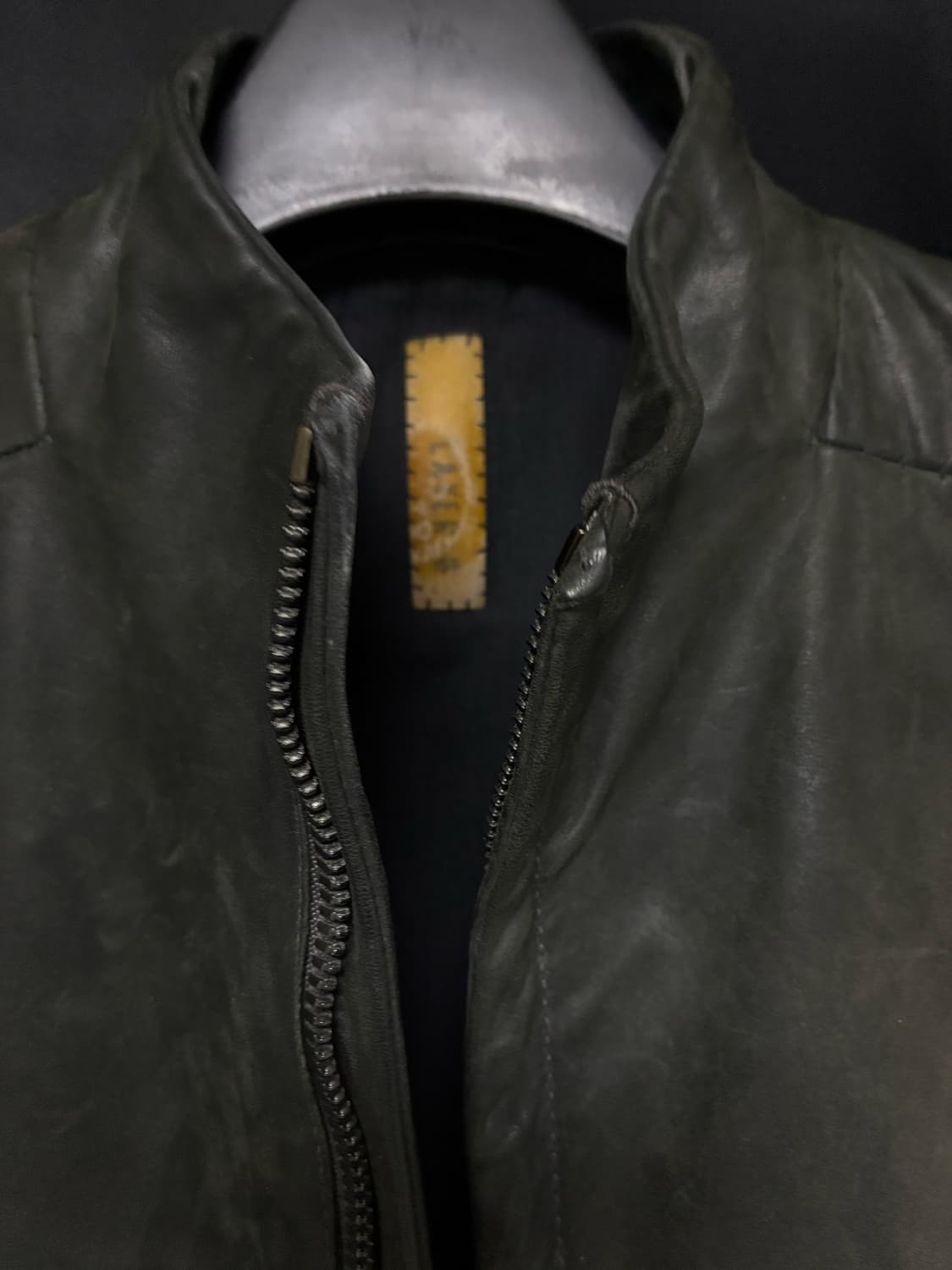 H Leather Jacket D.Grey 상품이미지4