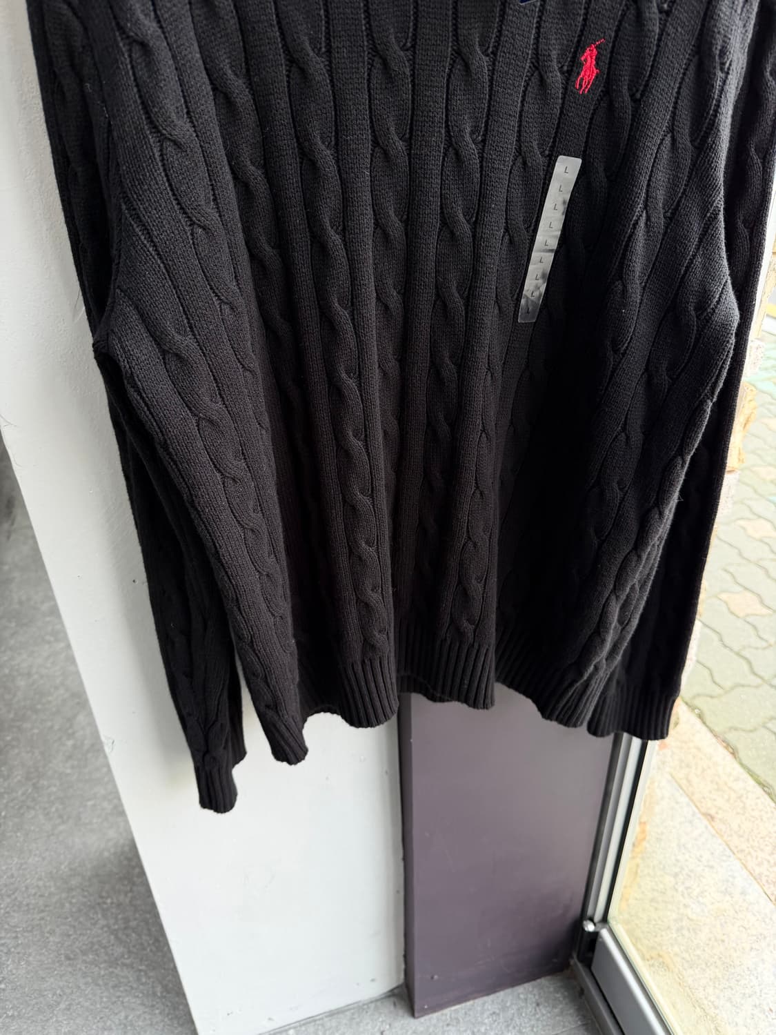 L/ 폴로랄프로렌 포니 꽈배기 니트 (새상품) 상품이미지5