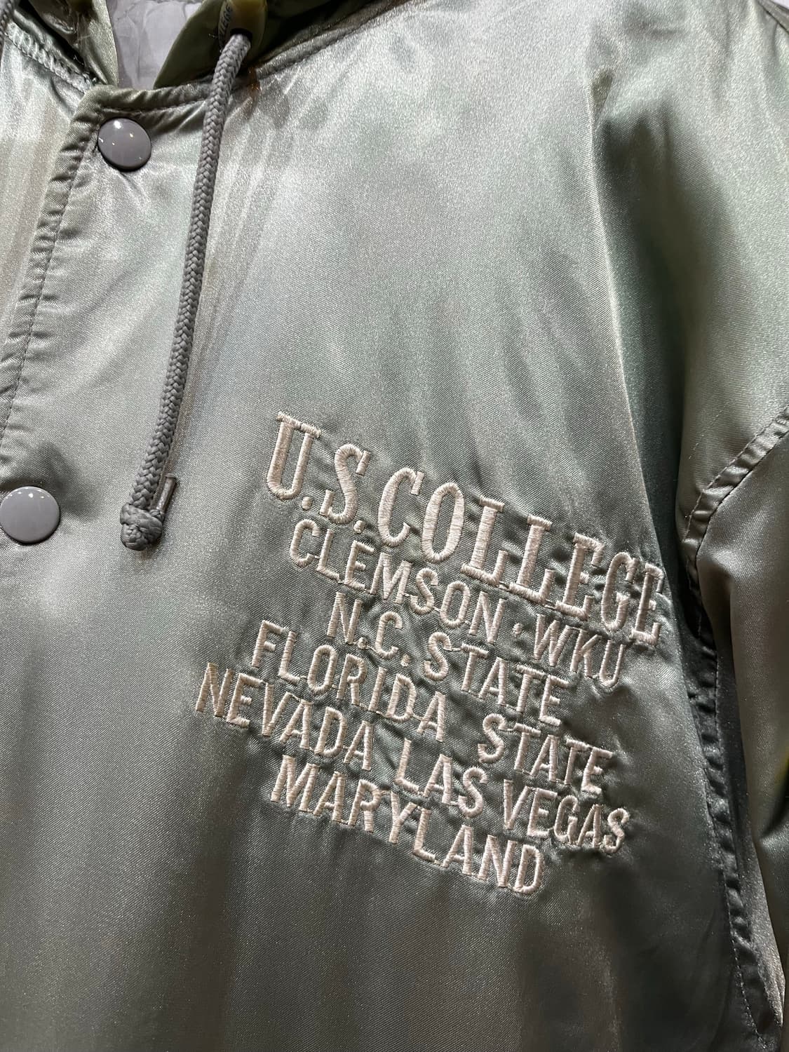 US COLLEGE 빈티지 미국대학 패치워크 점퍼 상품이미지6