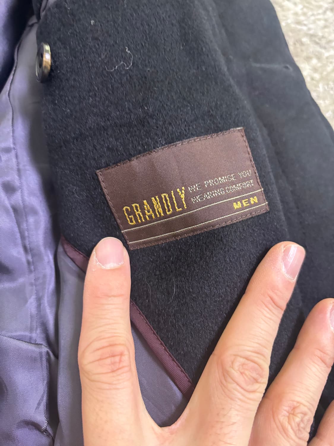 일본판 캐시미어 100프로 코트 사이즈 105 상품이미지3