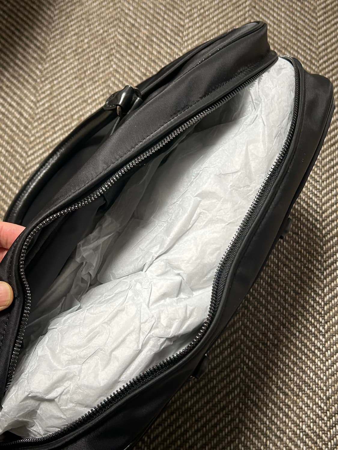 분크 토크 캐빈 크루 빅 스퀘어 토트 라지 토트백 상품이미지8