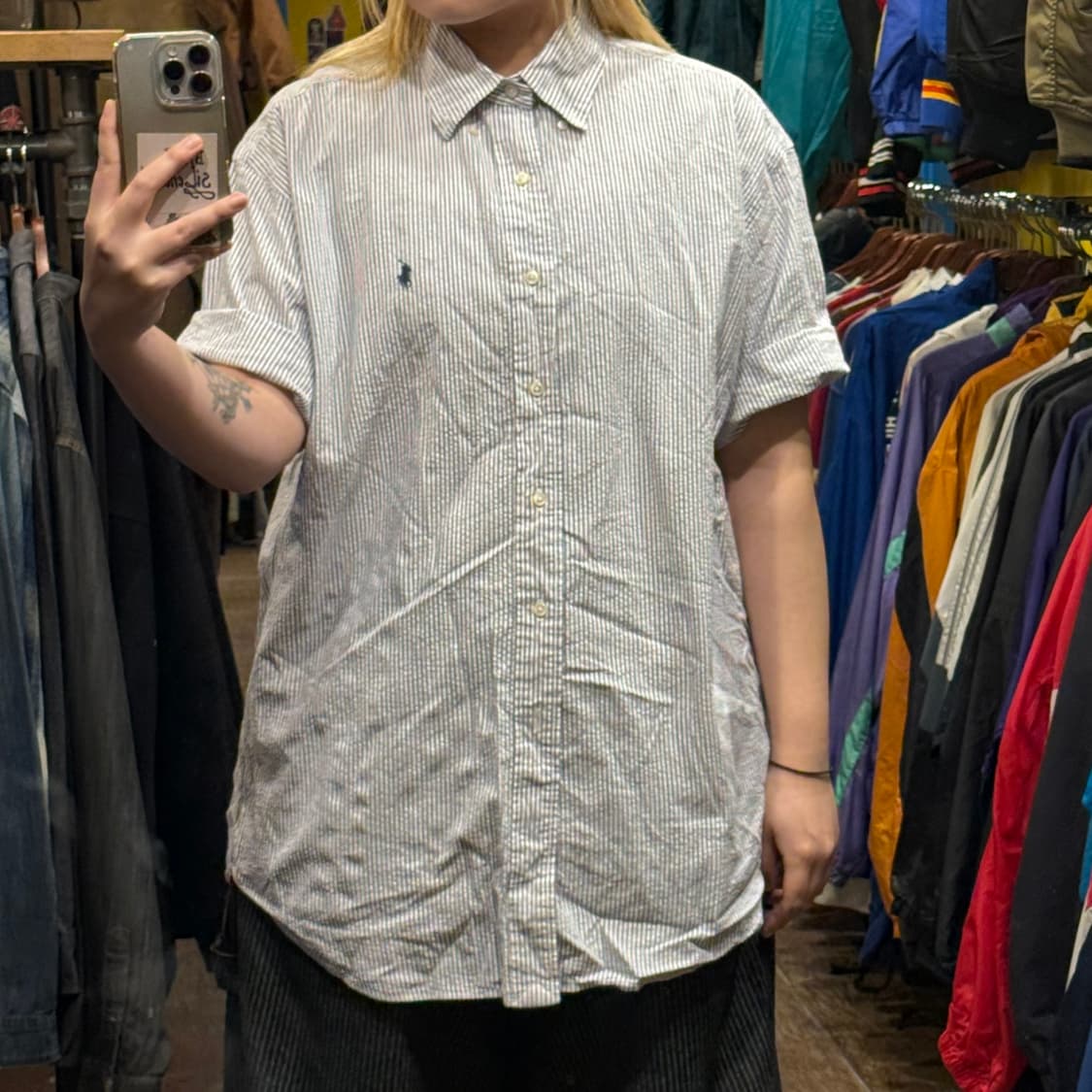 [HI] 폴로 랄프로렌 반팔 셔츠 스카이블루  상품이미지2