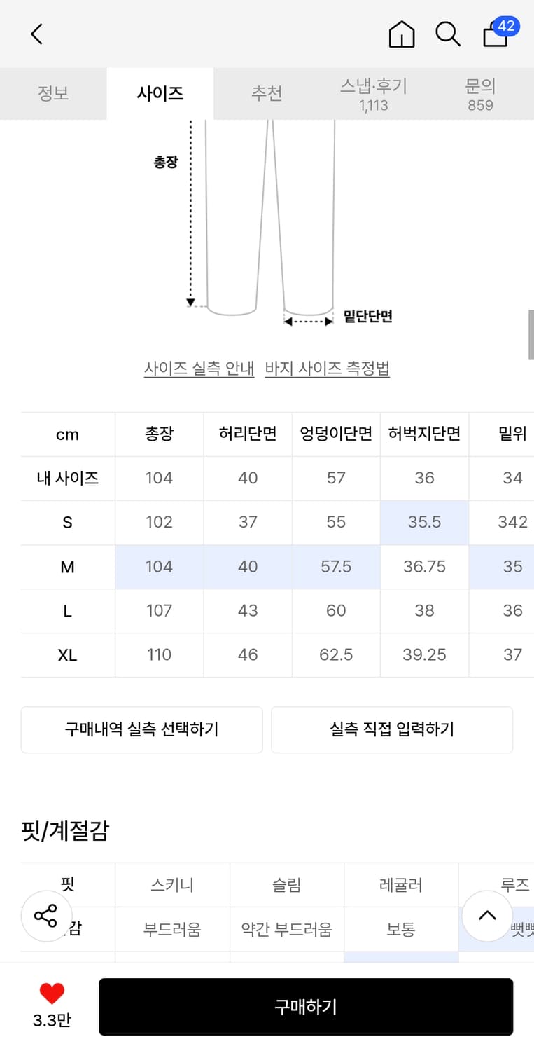 위캔더스 청바지 M사이즈 상품이미지2