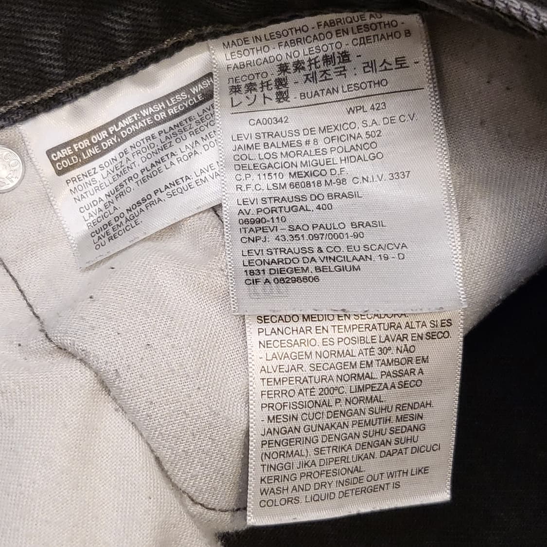 미국빈티지 리바이스505 블랙진 데님팬츠 청바지
 상품이미지4
