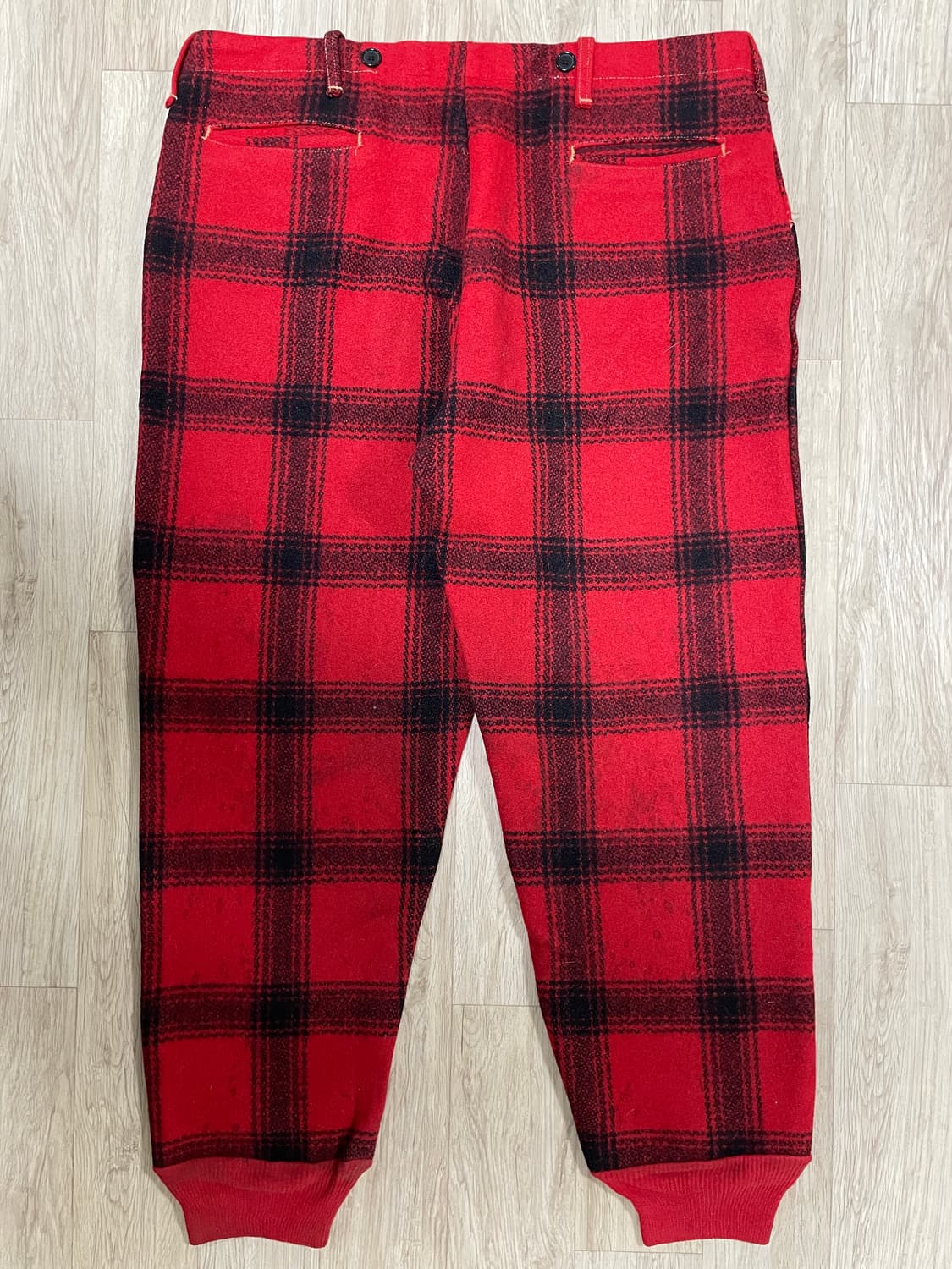 34~36) 50's 플레드체크 울 매키노 팬츠(RRL&LVC&폴로) 상품이미지4