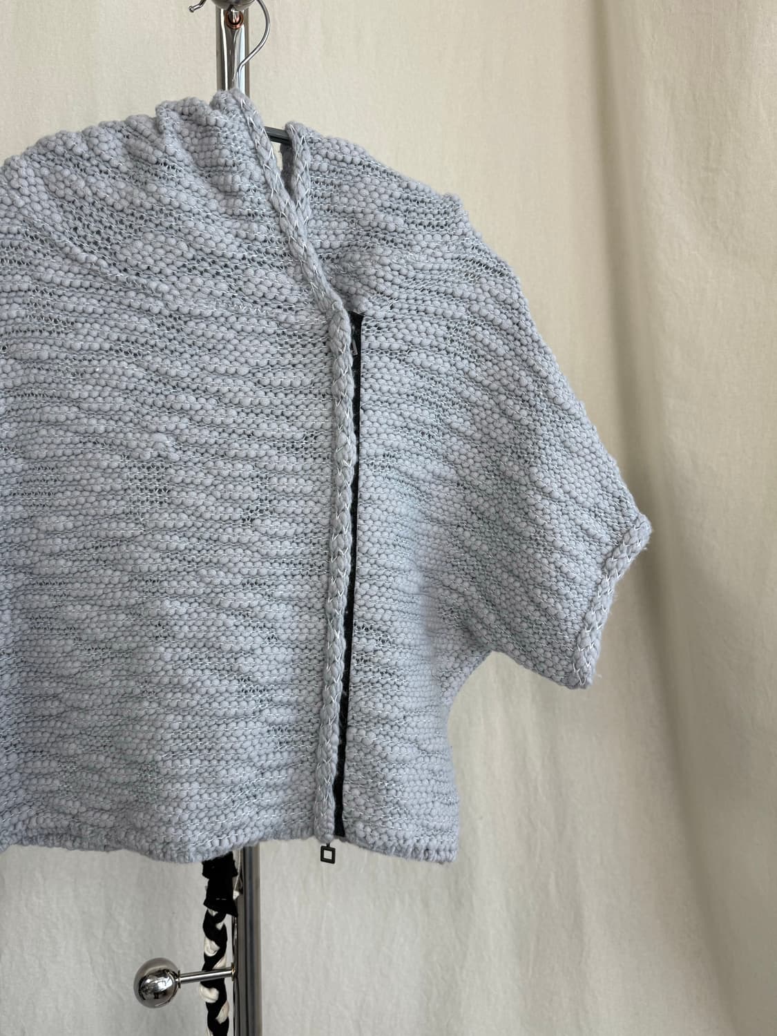 SARAH PACINI 비대칭 지퍼 니트 후드 집업 상품이미지7