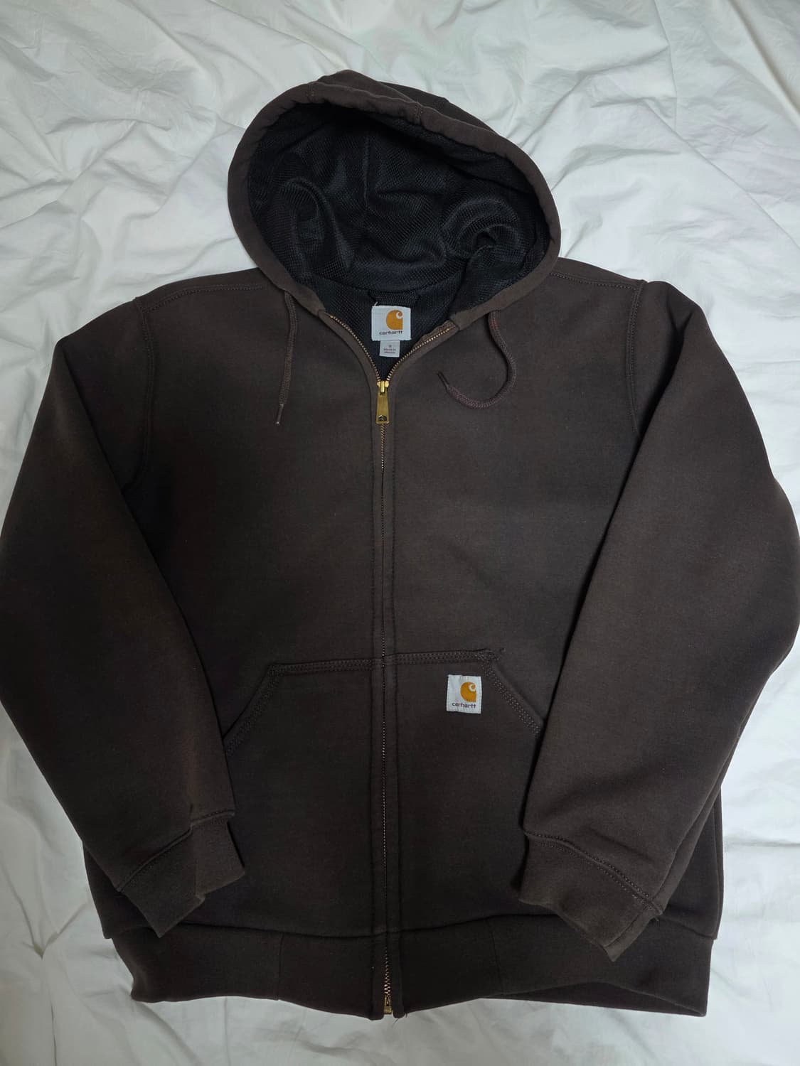 칼하트 써멀 레인디펜서 후드집업 다크브라운 상품이미지2