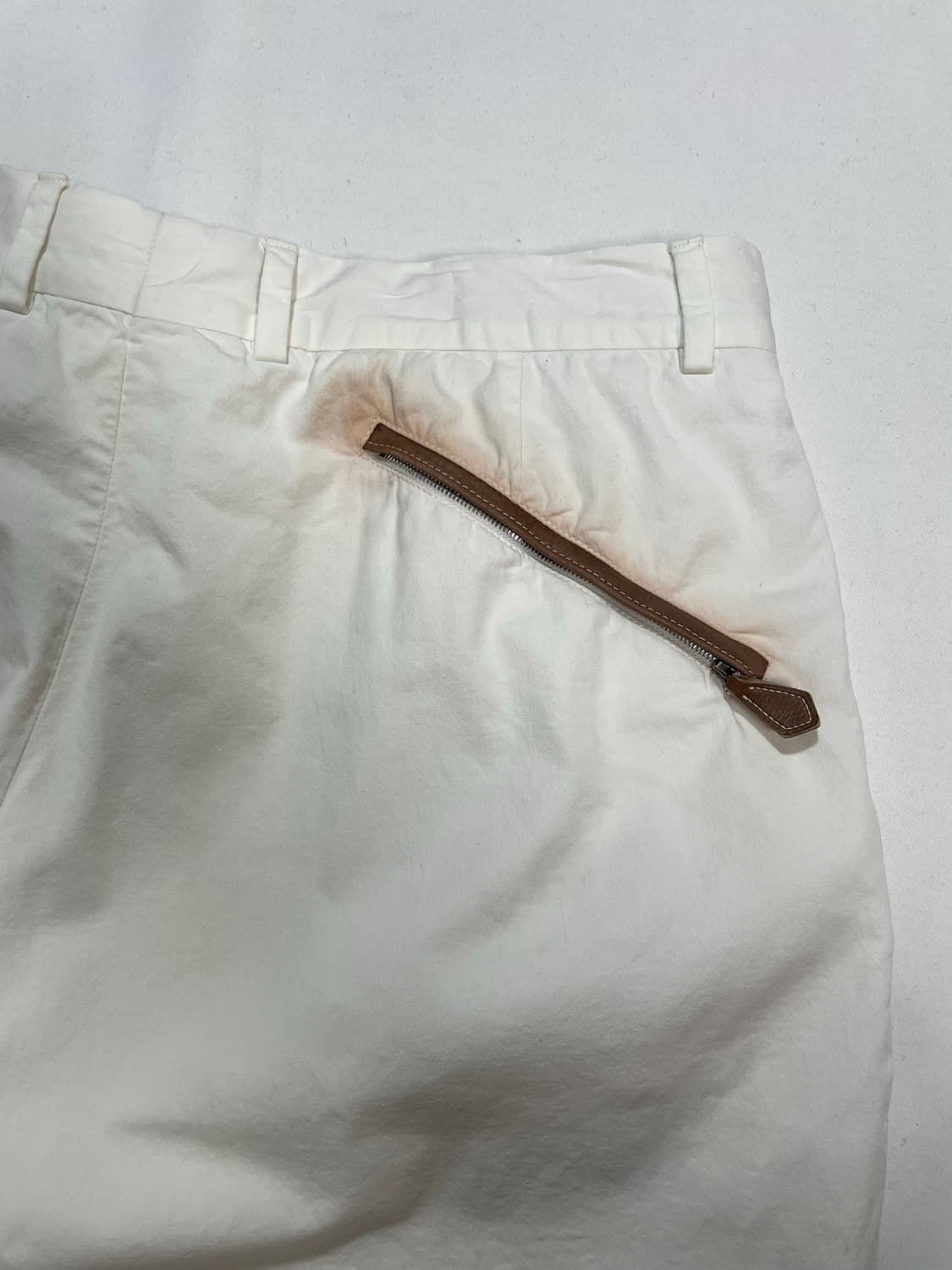 에르메스 화이트 코튼 트라우저 상품이미지4