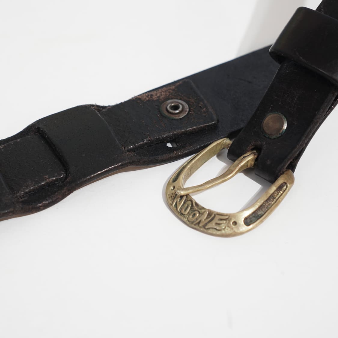 Noone 빈티지 레더 벨트 상품이미지5