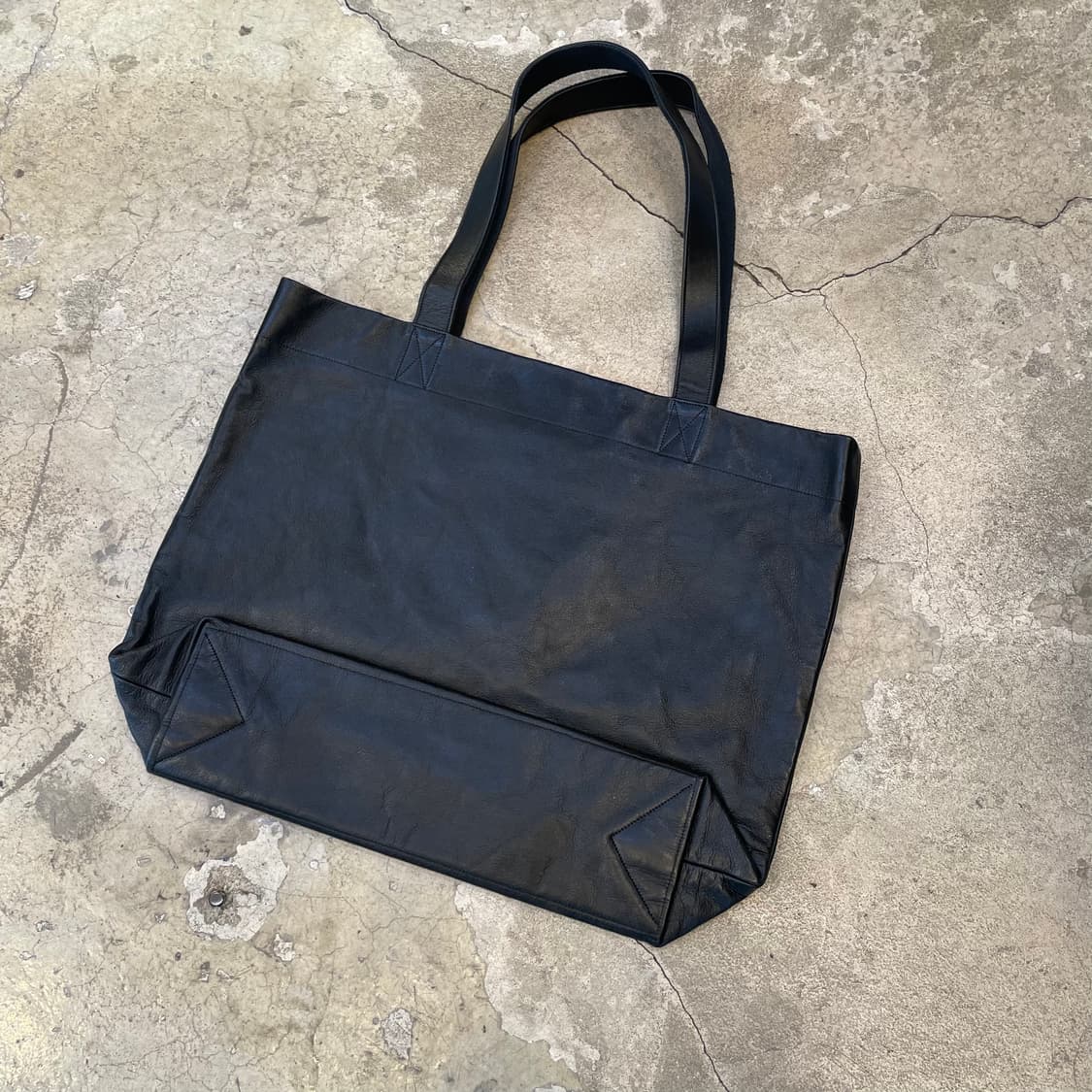 요지야마모토 로고 레더 토트백 상품이미지4