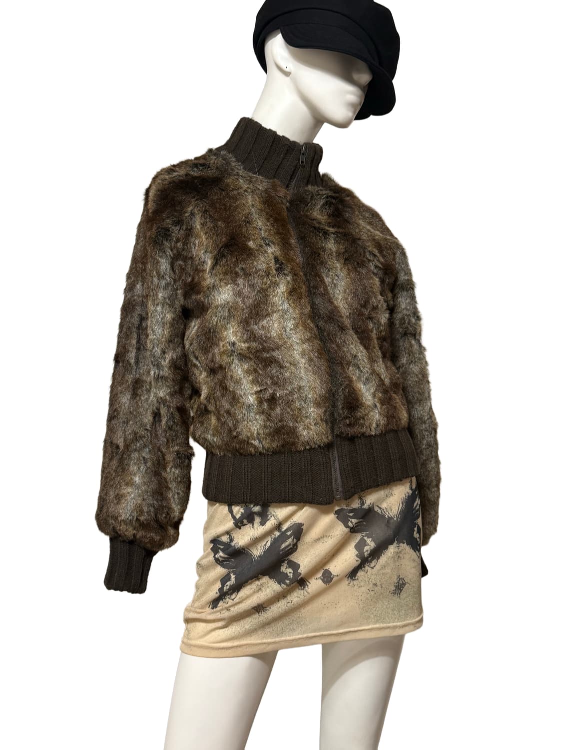 빈티지 y2k st 아크릴 퍼 가디건 상품이미지1