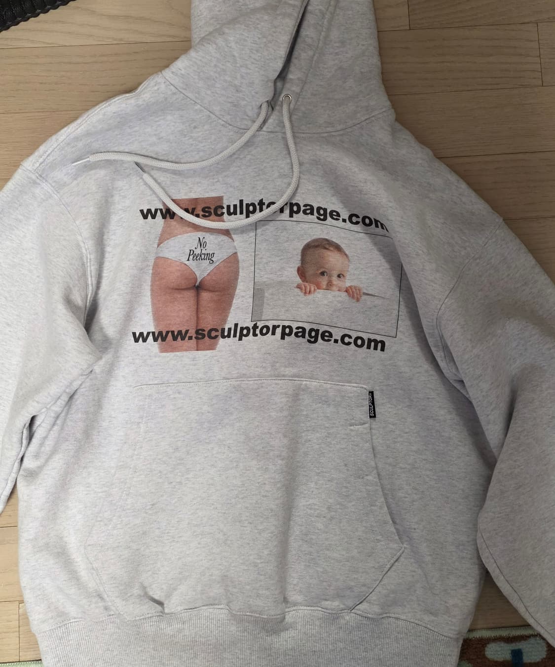 Sculptor hoodie White Melange 상품이미지1