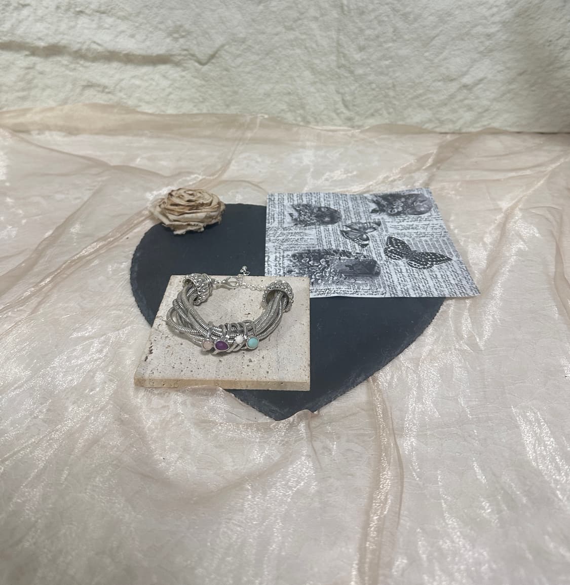 빈티지 유니크 다층 오리엔탈 반지 레이어드 팔찌 상품이미지1