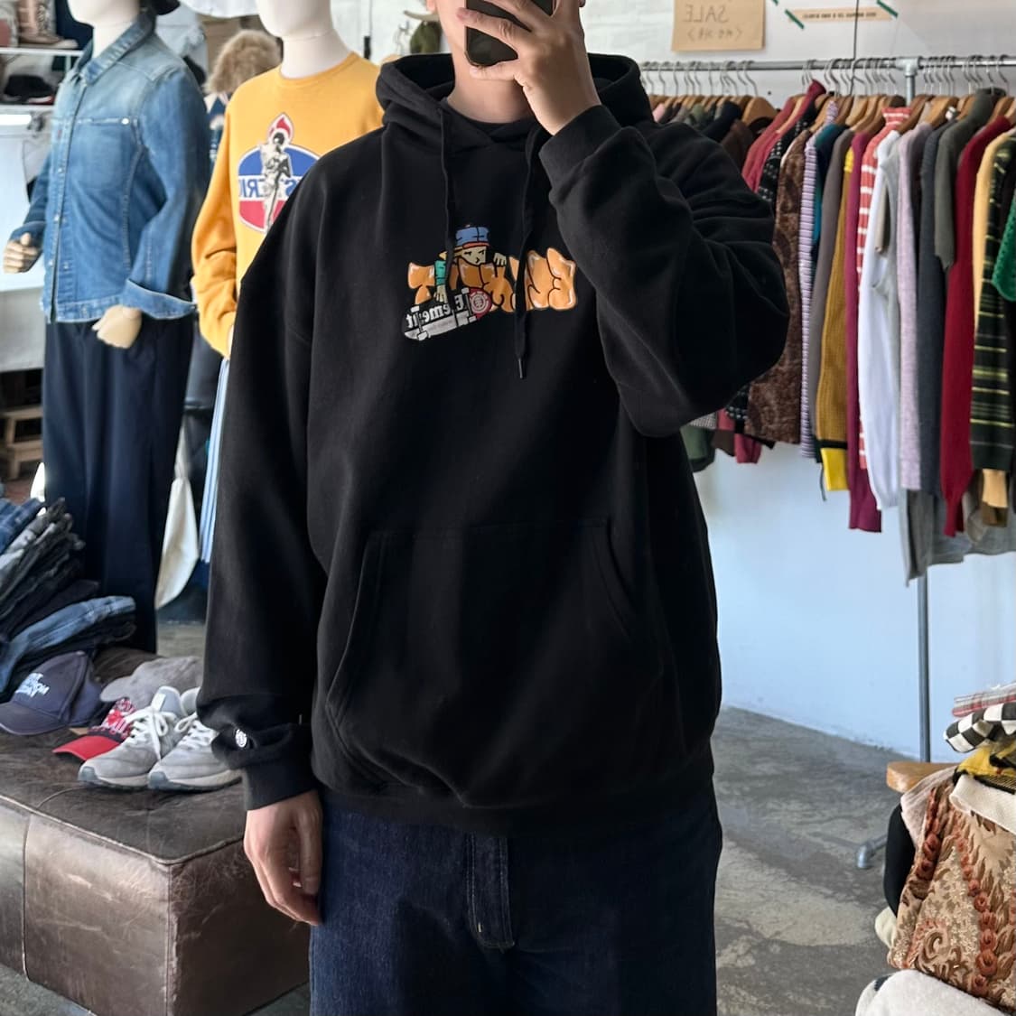 (착용컷) ELEMENT 후드 티셔츠 (남성용 105) 상품이미지3