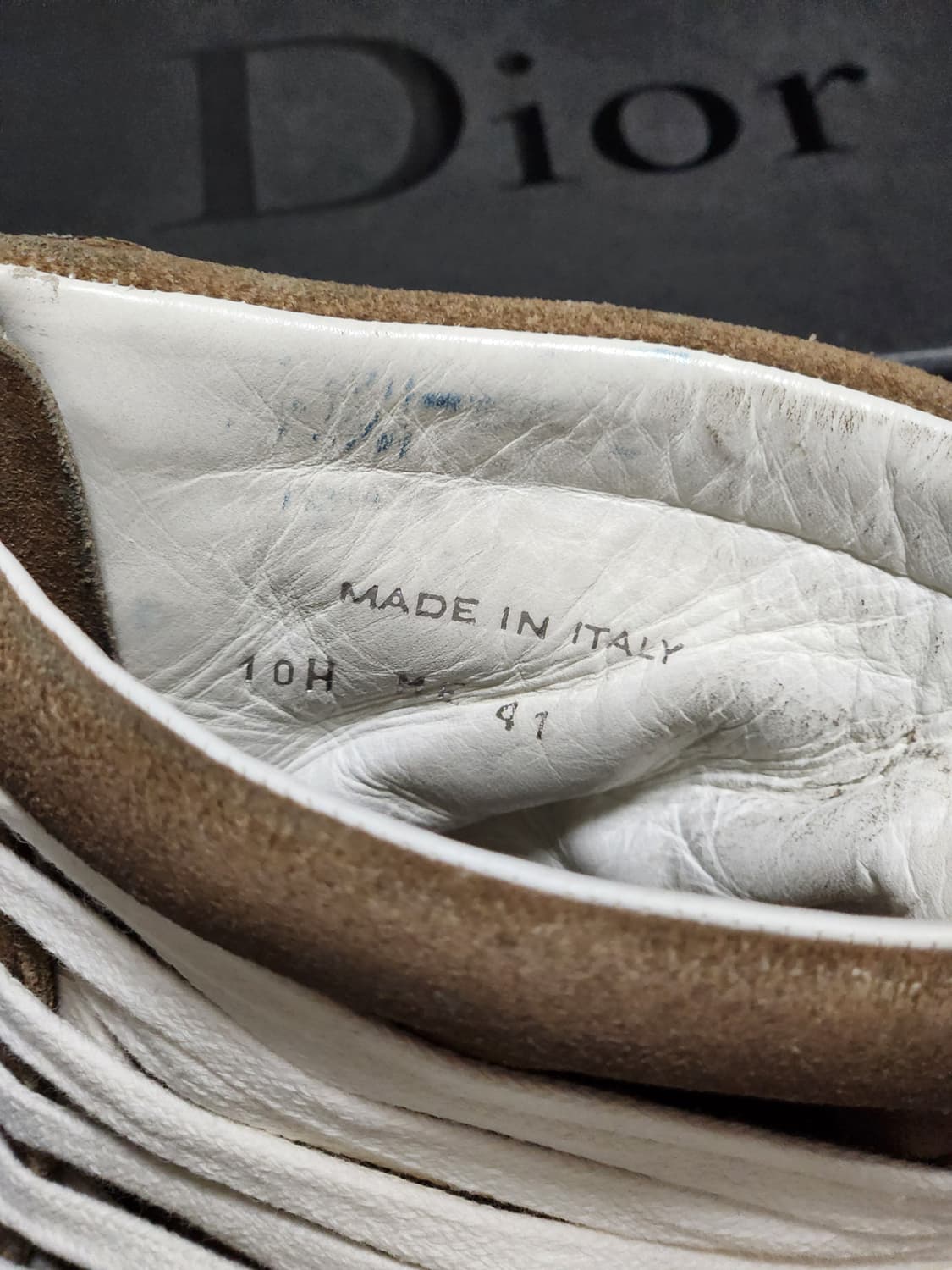 디올 옴므 끈칭칭 하이탑 크리스반아쉐 상품이미지4