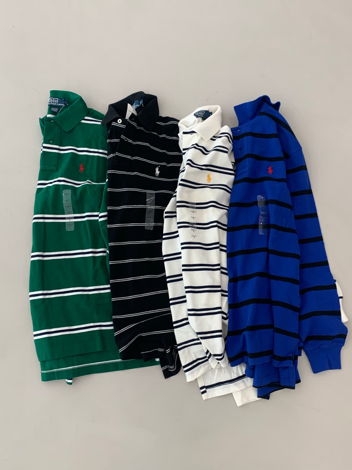 폴로 랄프로렌 스트라이프 긴팔 카라티 그린 S,M,L 상품이미지5