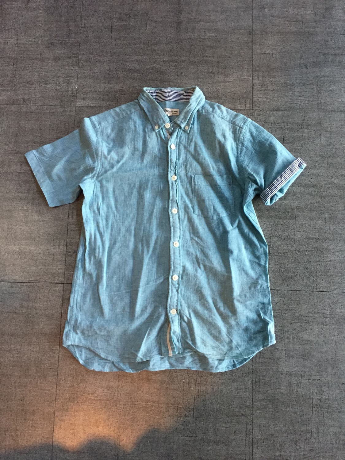 일본 Naturalstory 올드스쿨아메카지 시골너드남 레이어드반팔셔츠 상품이미지1