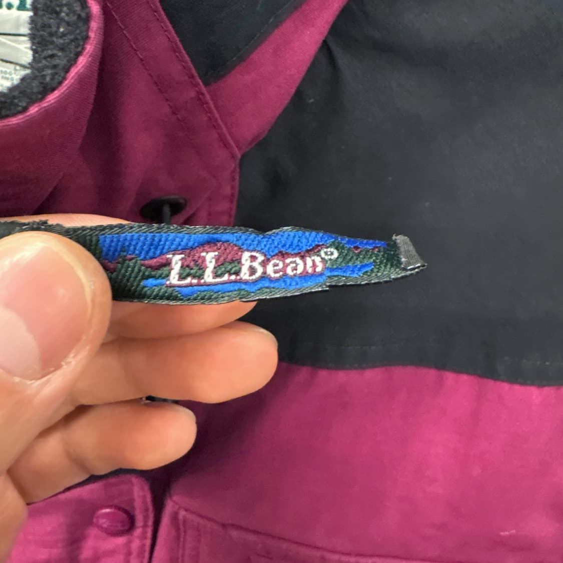 90s 우먼스 엘엘빈 플럼 미드 코튼 마운틴 파카 N166 상품이미지7