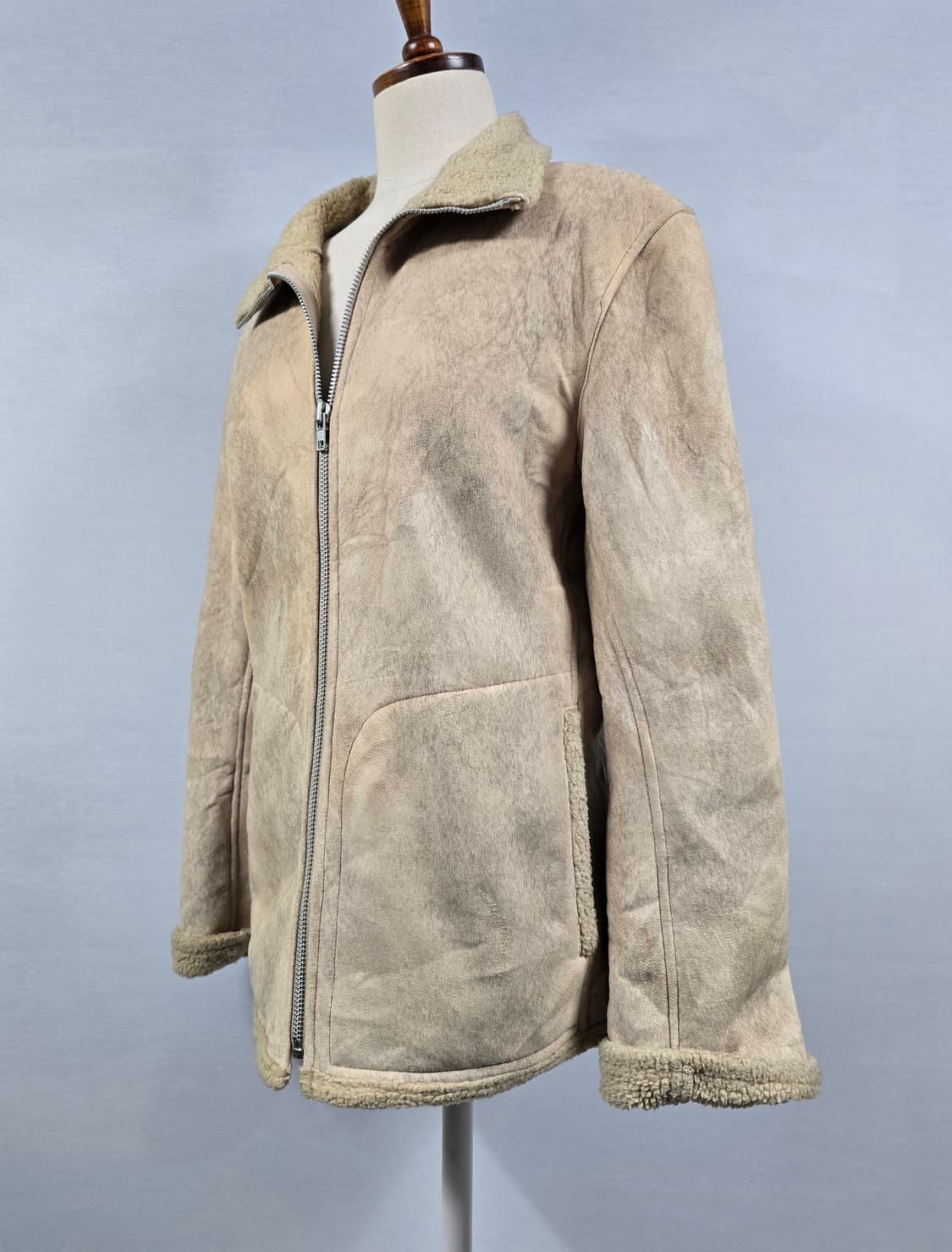 니콜클럽포맨 빈티지 워싱 스웨이드 자켓 상품이미지2