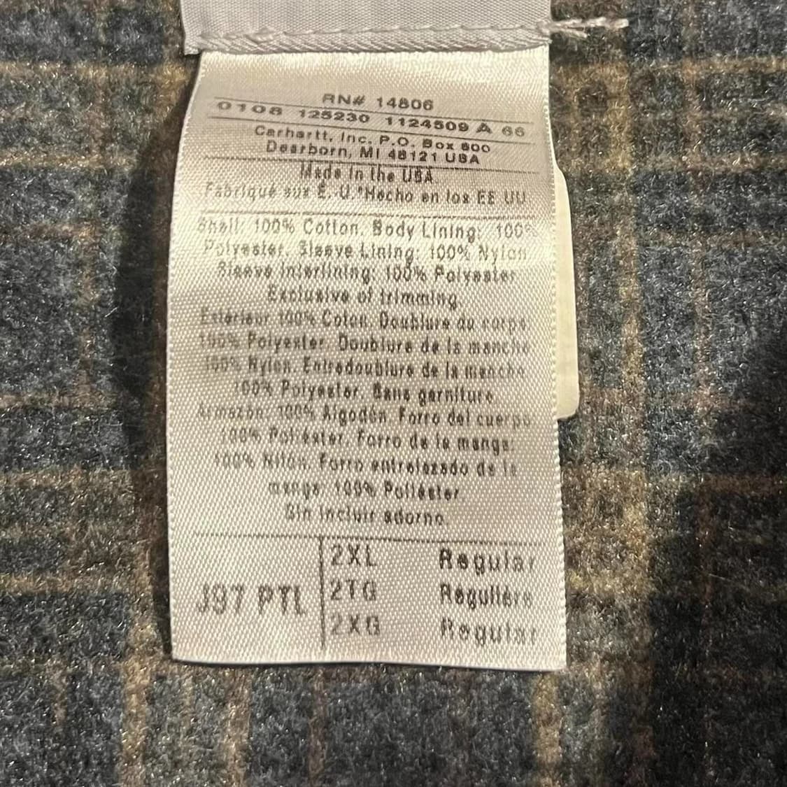 칼하트 J97 빈티지 디트로이트 자켓 청록색 상품이미지6