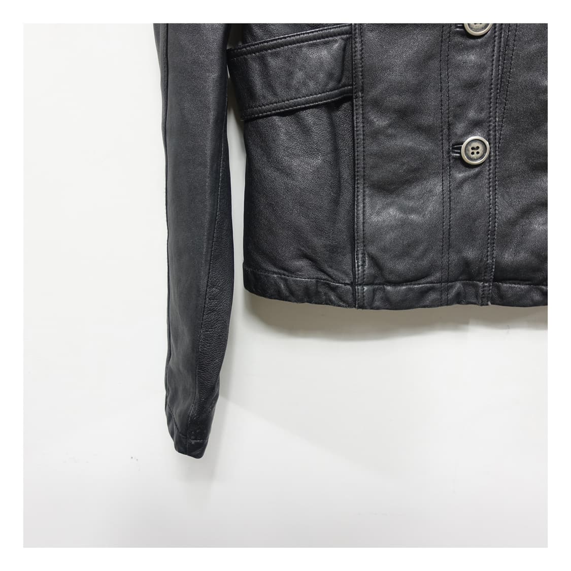 VIMS 빈티지 트러커 램스킨 양가죽 자켓 상품이미지5