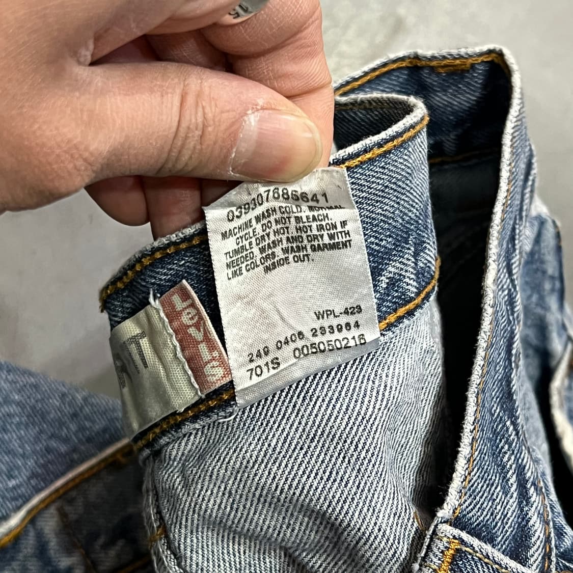  리바이스 505 블랭크탭 데님팬츠 y15244 상품이미지9